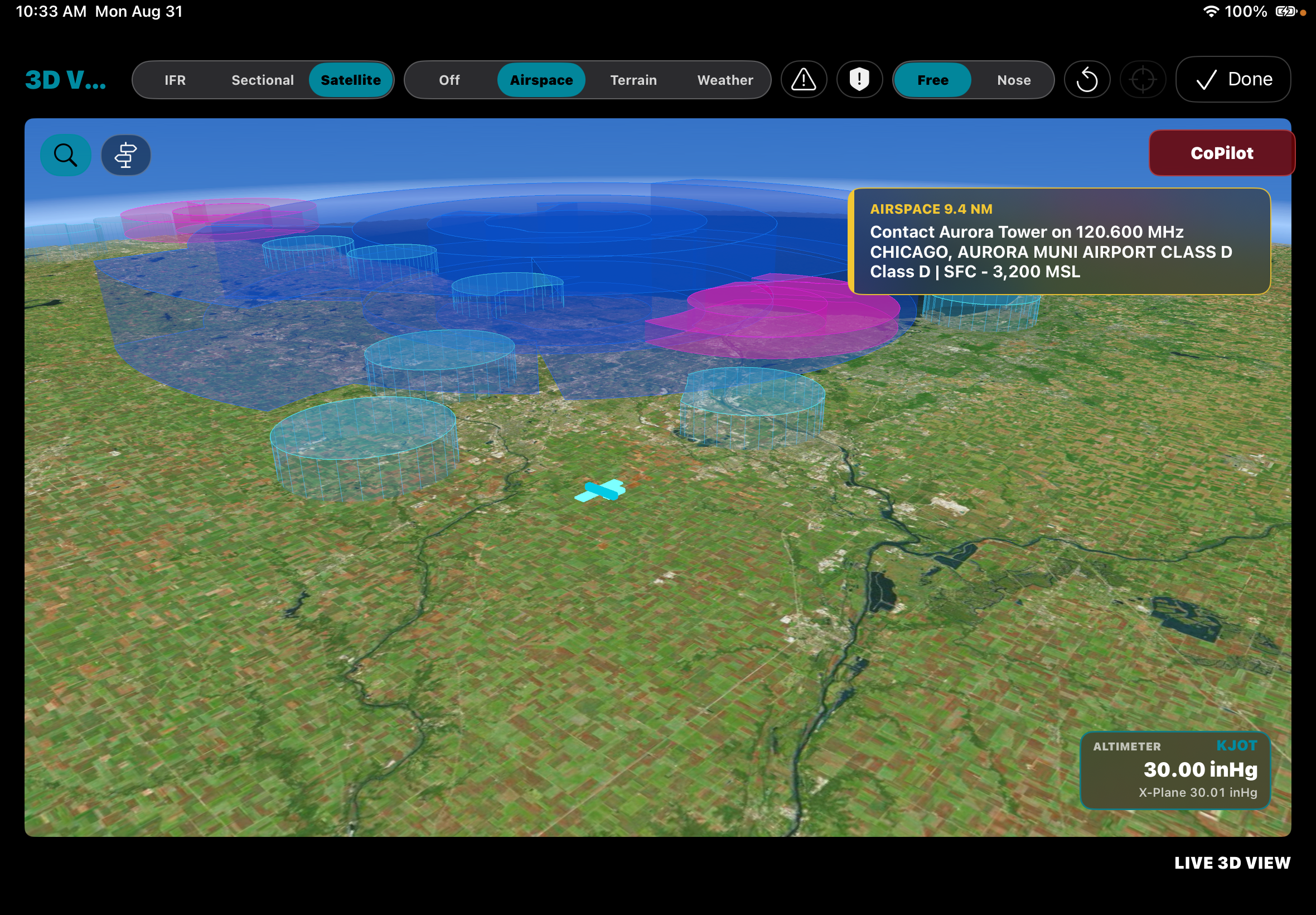 QuextFlight aviation planning display